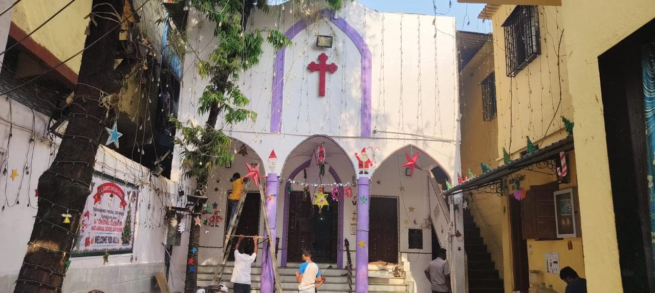 All Saints’ Tamil Church exterior in daylight